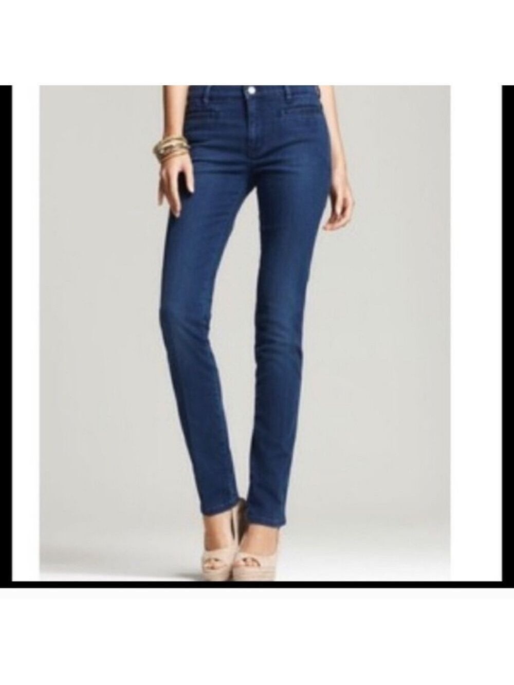 Anthropologie MIH Oslo Jeans Dark Blue Black Size 25